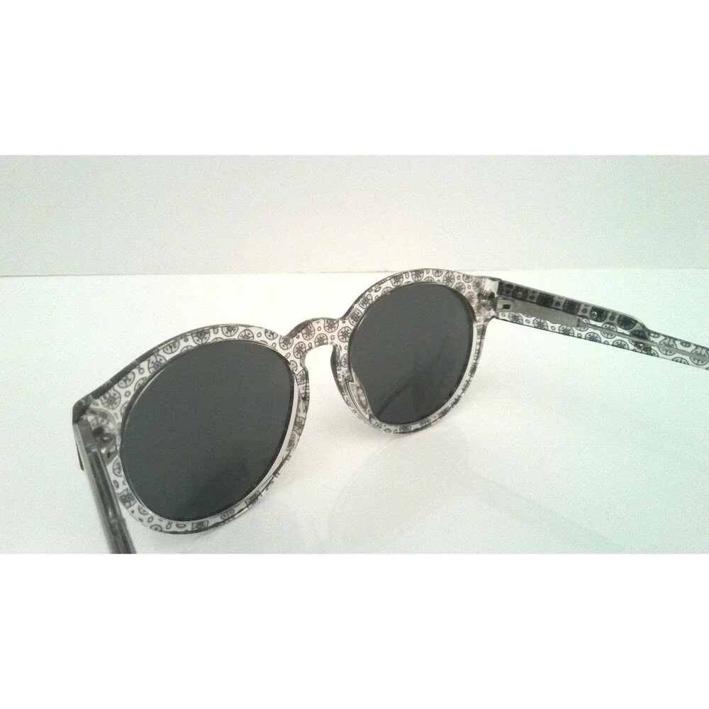 Stella McCartney SM 4028/87 Vintage Inspired Round Sunglasses Clear Patterned